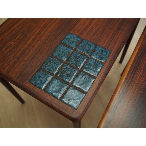 Image 1 of Set of three rosewood tables, Danish design, 1960s, production: Denmark