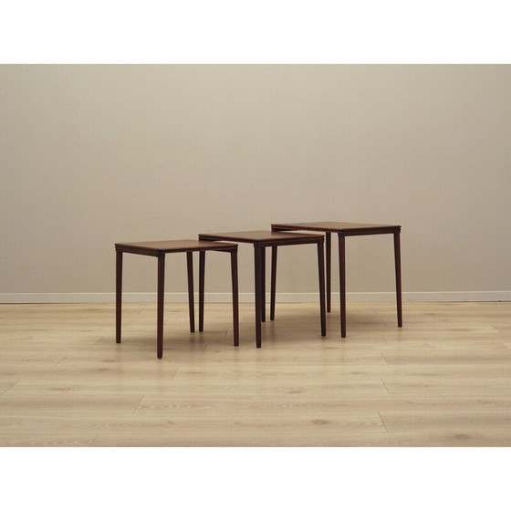 Image 1 of Set of three rosewood tables, Danish design, 1960s, production: Denmark