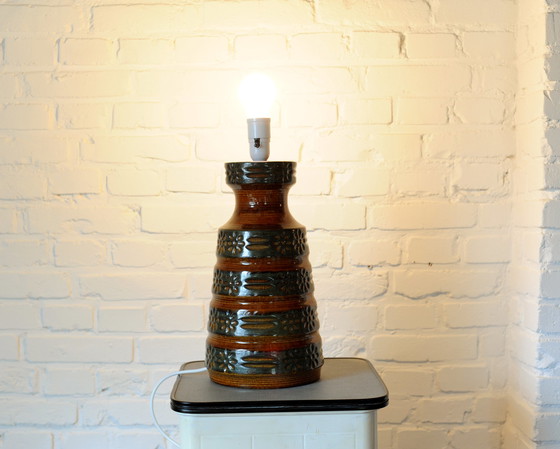 Image 1 of Ceramic lamp base with floral pattern from Spara Keramik