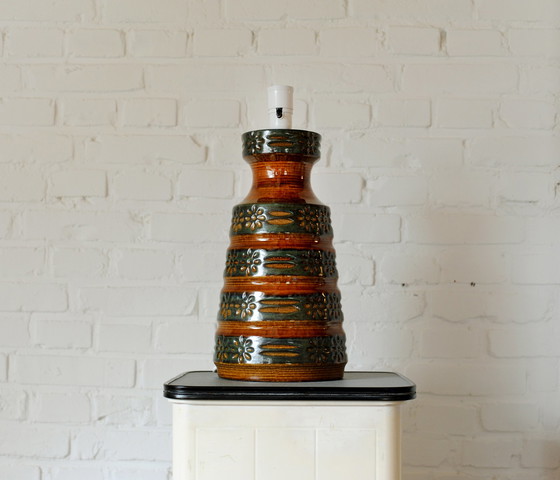 Image 1 of Ceramic lamp base with floral pattern from Spara Keramik