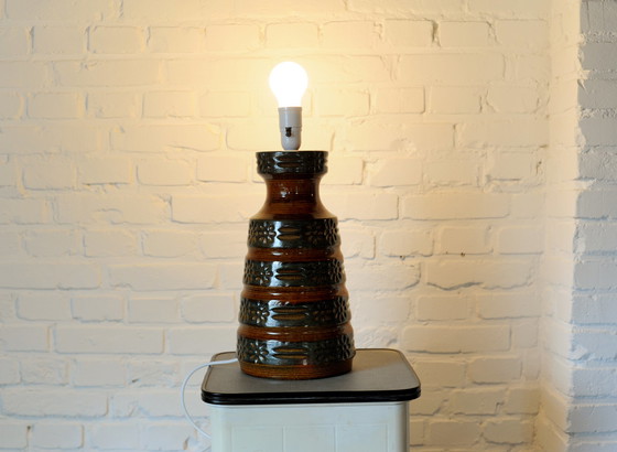 Image 1 of Ceramic lamp base with floral pattern from Spara Keramik