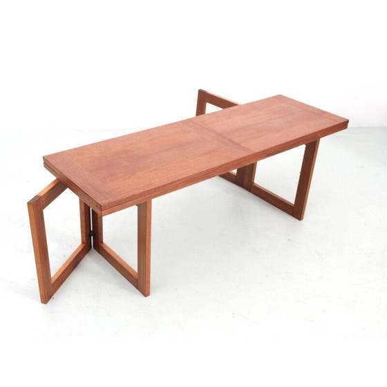 Image 1 of Vintage teak folding coffee table from Ansager Møbler