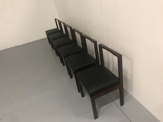 Image 1 of Rosewood And Skai Dining Chairs 1970S Belgium, Set Of 6