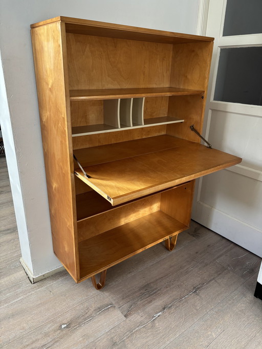 Vintage Birch Series Valve Cabinet/Bureau Cees Braakman For Ums Pastoe 1950