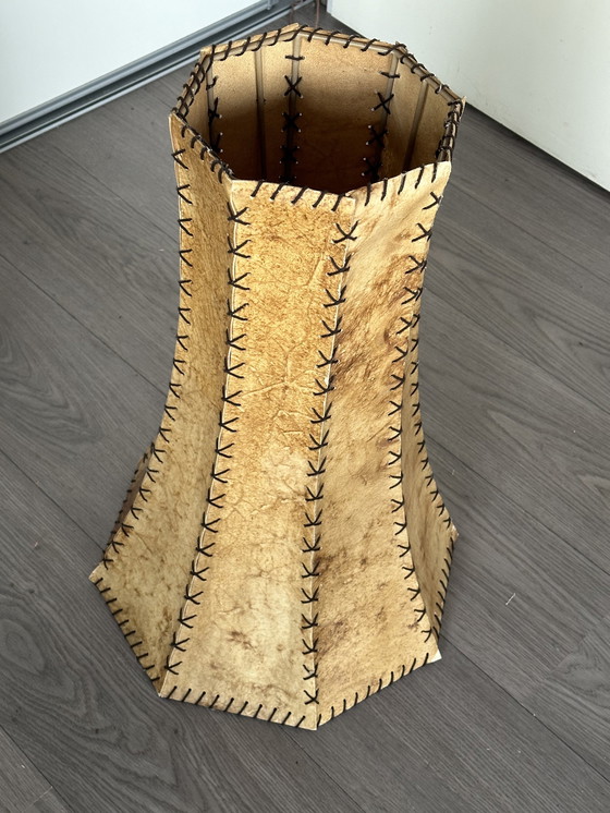 Image 1 of Paralume in pelle vintage 