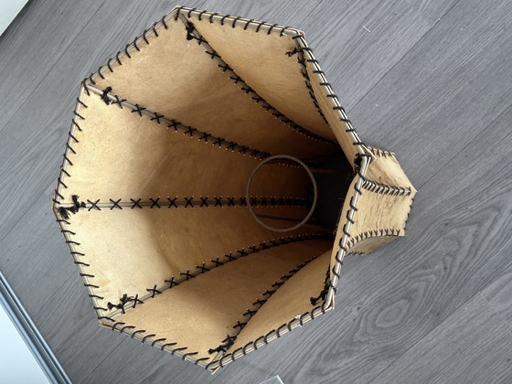 Image 1 of Paralume in pelle vintage 