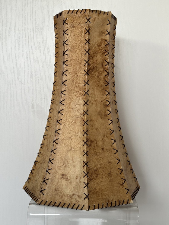 Image 1 of Paralume in pelle vintage 