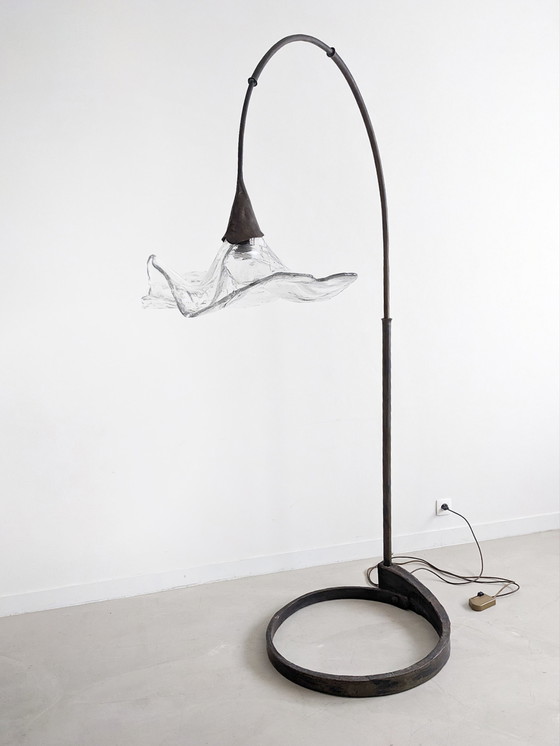 Image 1 of Lothar Klute XL Bronze Lampadaire en forme de fleur