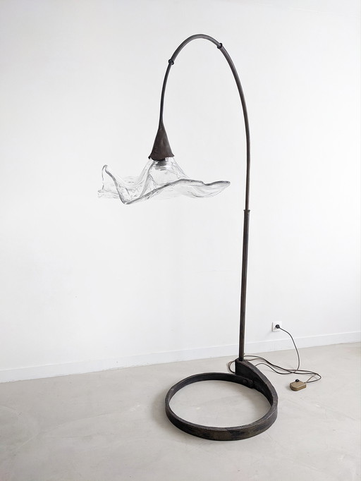 Lothar Klute XL Bronze Lampadaire en forme de fleur