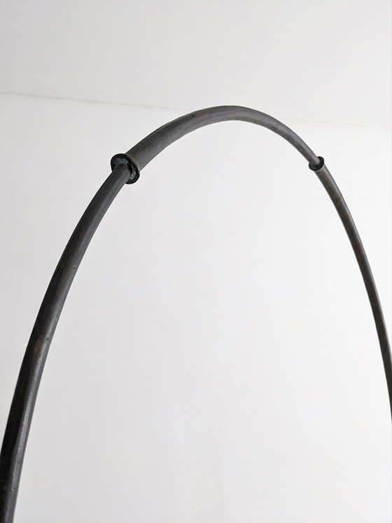 Image 1 of Lothar Klute XL Bronze Flower Shaped Floor Lamp