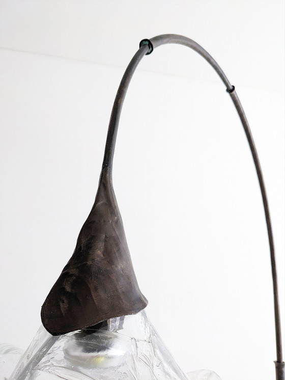 Image 1 of Lothar Klute XL Bronze Flower Shaped Floor Lamp