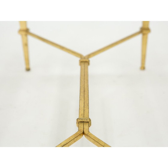 Image 1 of Divano vintage in ferro battuto dorato di Robert e Roger Thibier, 1960