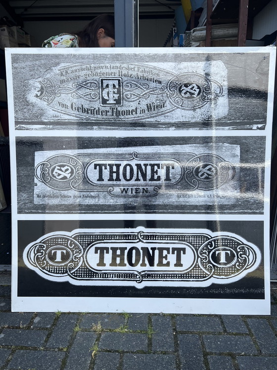 Image 1 of 4x Thonet Images sur aluminium