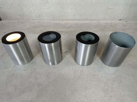 Image 1 of 4x vintage Raak cylindres lumière métal - plafonniers