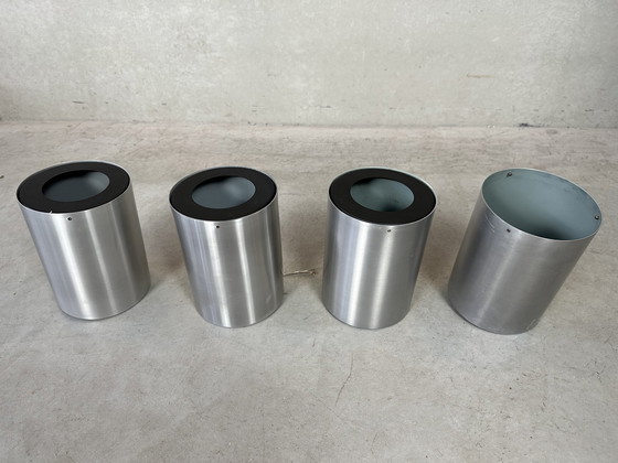 Image 1 of 4x vintage Raak cylindres lumière métal - plafonniers