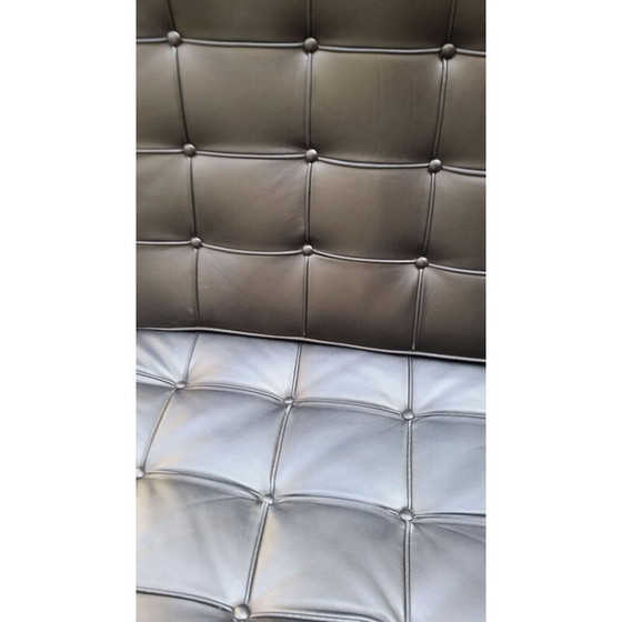 Image 1 of Poltrona e pouf vintage Barcelona di Mies Van Der Rohe per Knoll