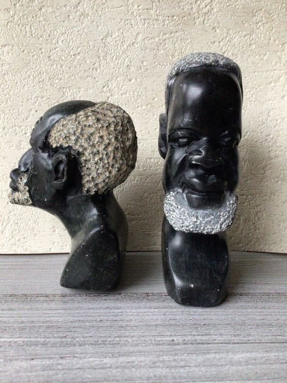 Image 1 of Tribal Art Couple In Stone