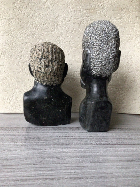 Image 1 of Tribal Art Couple In Stone