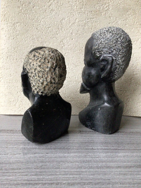 Image 1 of Tribal Art Couple In Stone