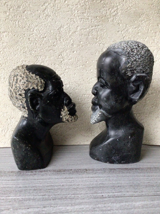 Image 1 of Tribal Art Couple In Stone