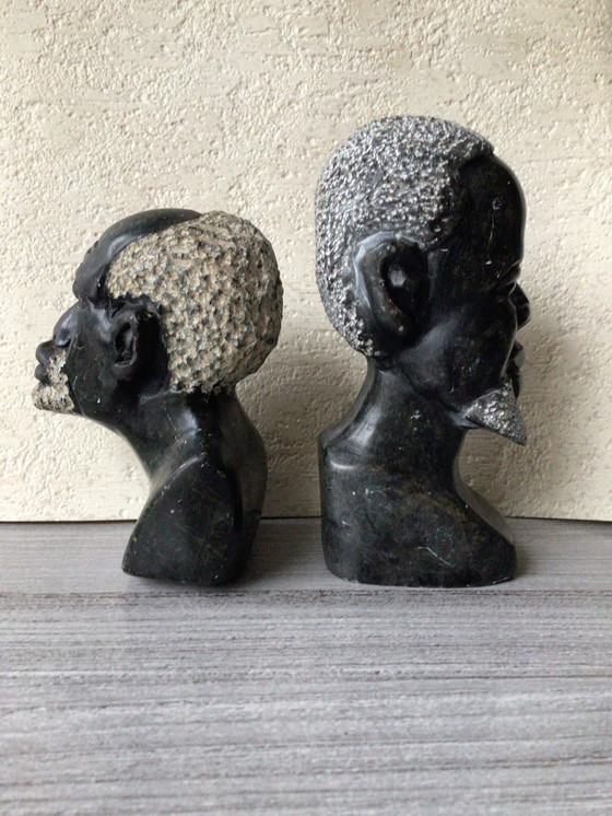 Image 1 of Tribal Art Couple In Stone