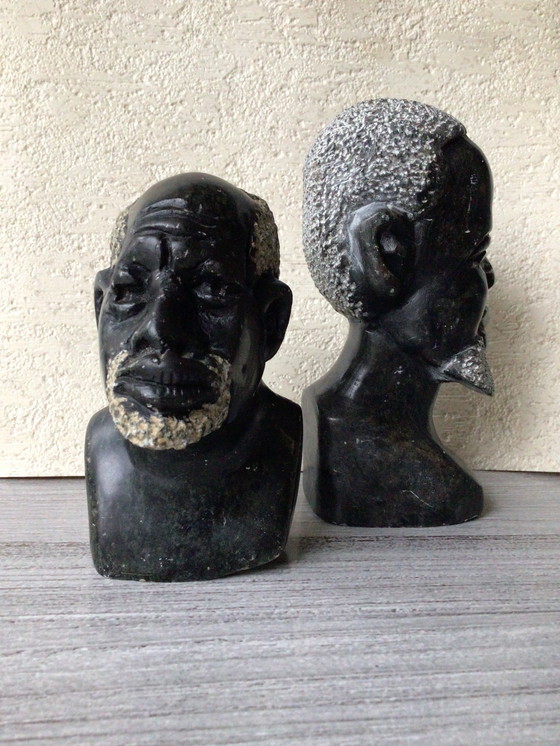 Image 1 of Tribal Art Couple In Stone