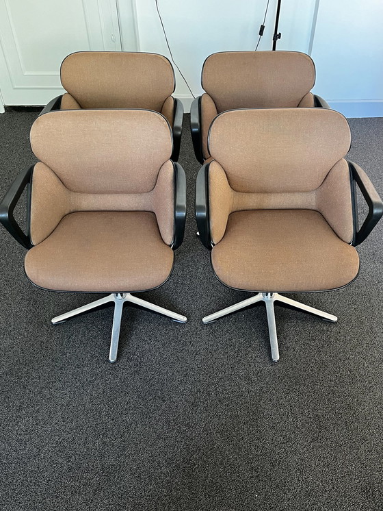 Image 1 of 4x Wilkhahn Office Armchair 190 Office Chair by Hans Roericht