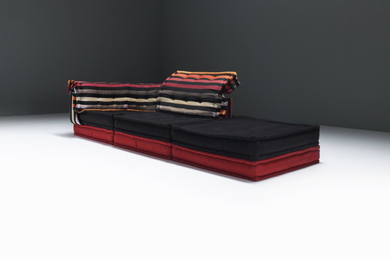 Image 1 of Very Rare Mah Jong Modular Sofa ‘Sonia Rykiel’ By Hans Hopfer For Roche Bobois.