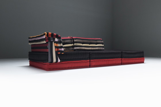 Image 1 of Very Rare Mah Jong Modular Sofa ‘Sonia Rykiel’ By Hans Hopfer For Roche Bobois.