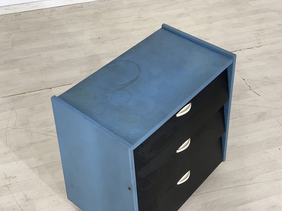 Image 1 of Mid Century armoire à chaussures armoire de couloir armoire vintage show cabinet