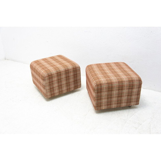 Image 1 of Vintage fabric pouf, Czechoslovakia 1980s