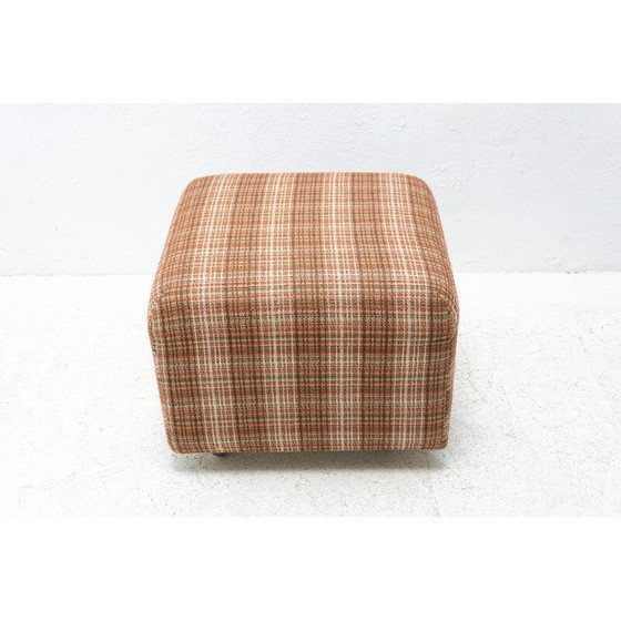 Image 1 of Vintage fabric pouf, Czechoslovakia 1980s