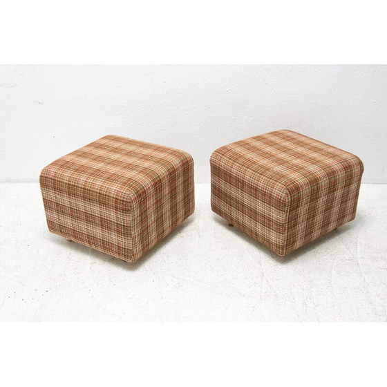 Image 1 of Vintage fabric pouf, Czechoslovakia 1980s