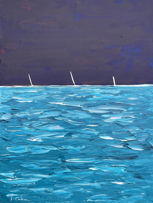 Ocean. Acrylic by Frédéric Cadiou