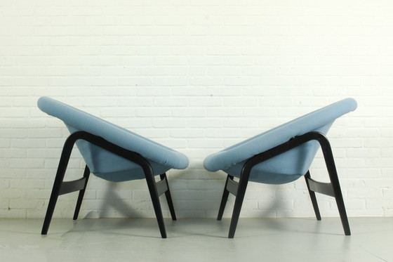 Image 1 of Set of 2 Hartmut Lohmeyer for Artifort lounge chairs Model 118 'Columbus',  The Netherlands 1957