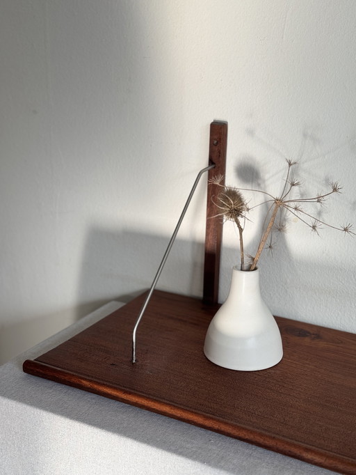 Mensole da parete / scaffali vintage in teak anni '60