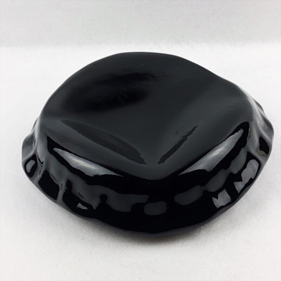 Image 1 of Capsule' vintage pocket tray ceramic with black enamel by J.C Peiré, 1980