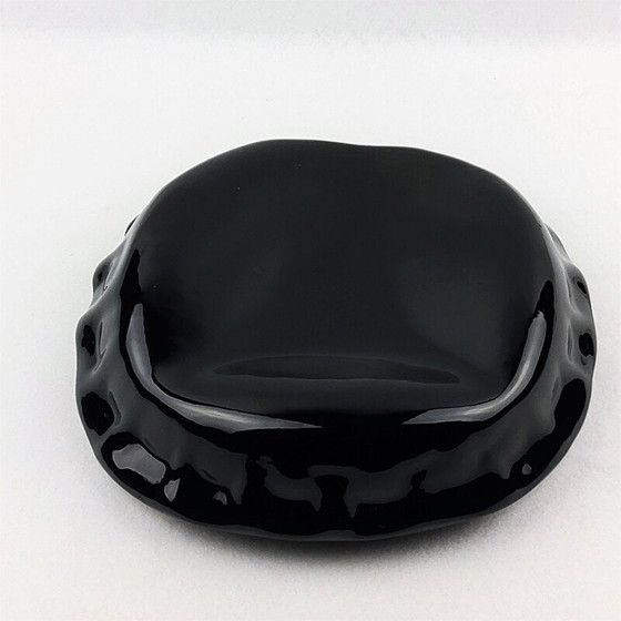 Image 1 of Capsule' vintage pocket tray ceramic with black enamel by J.C Peiré, 1980
