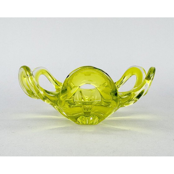 Image 1 of Vintage Czech Art glass bowl by Josef Hospodka for Chribska Glassworks, 1960s