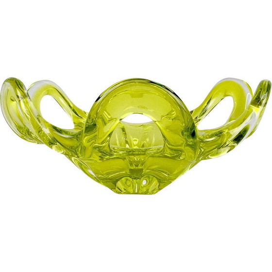 Image 1 of Vintage Czech Art glass bowl by Josef Hospodka for Chribska Glassworks, 1960s