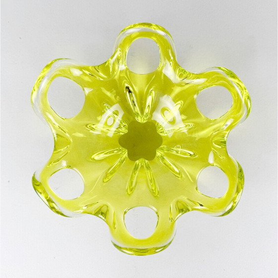 Image 1 of Vintage Czech Art glass bowl by Josef Hospodka for Chribska Glassworks, 1960s