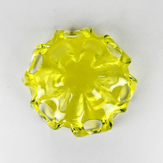 Image 1 of Vintage Czech Art glass bowl by Josef Hospodka for Chribska Glassworks, 1960s