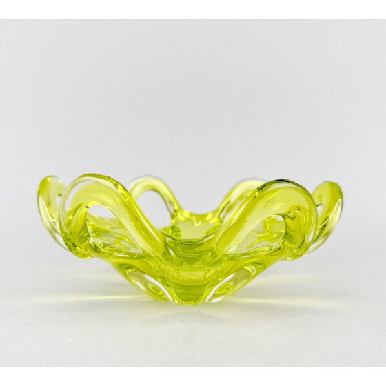Image 1 of Vintage Czech Art glass bowl by Josef Hospodka for Chribska Glassworks, 1960s
