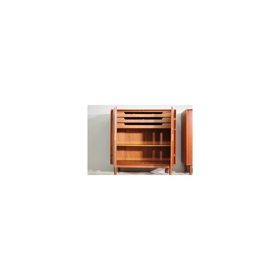 Image 1 of Pair of vintage teak lowboards by Peter Hvdt and Orla Mølgaard, Denmark 1960