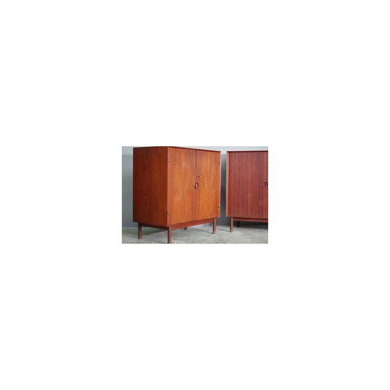 Image 1 of Pair of vintage teak lowboards by Peter Hvdt and Orla Mølgaard, Denmark 1960