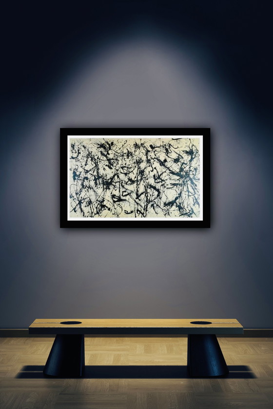 Image 1 of Jackson Pollock (1912-1956 After - "Number 32, 1950" - (70X90Cm)