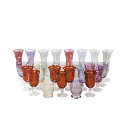 Set di bicchieri vintage, Francia