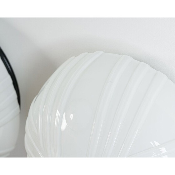 Image 1 of Lampada da parete vintage in vetro bianco di Napako, Cecoslovacchia, 1970