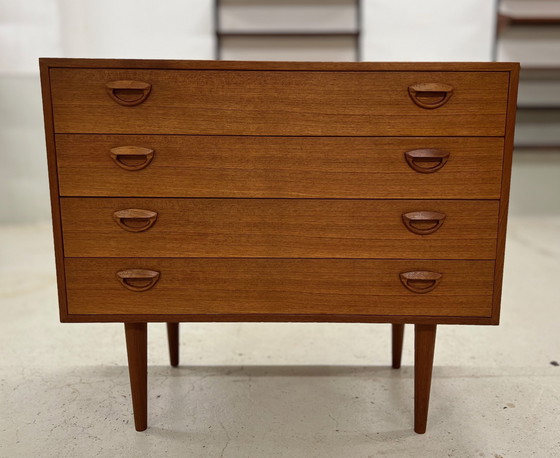 Image 1 of Kai Kristiansen Teak Chest Of Drawers, 1960S.