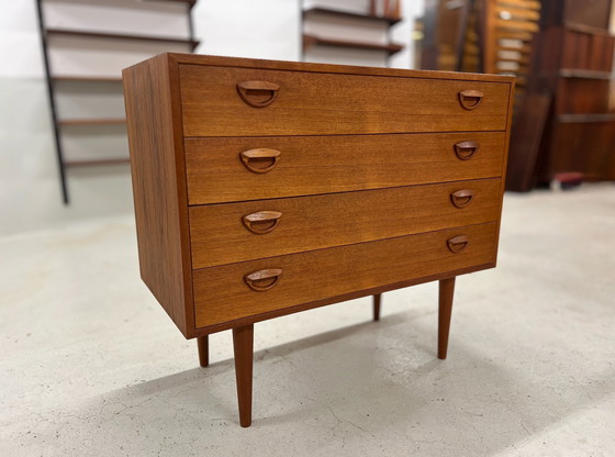 Image 1 of Kai Kristiansen Teak Chest Of Drawers, 1960S.